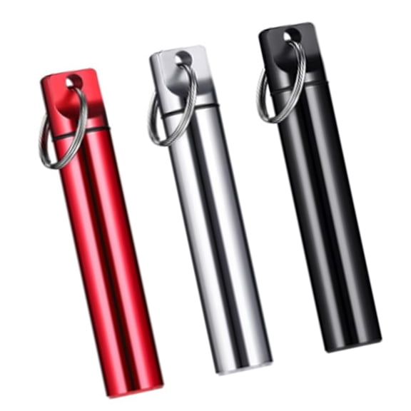 Multipurpose Metal Toothpick Container Convenient Waterproof Pills Organizers For Hiking Camping Business Trip 2 Tone Selection