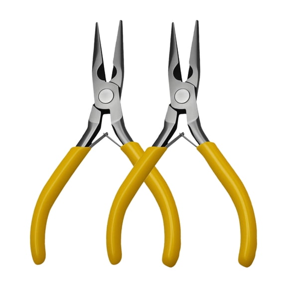 Multipurpose Metalworking Pliers with Curved Nose Design Ideal for Intricate Crafts and Repair Tasks