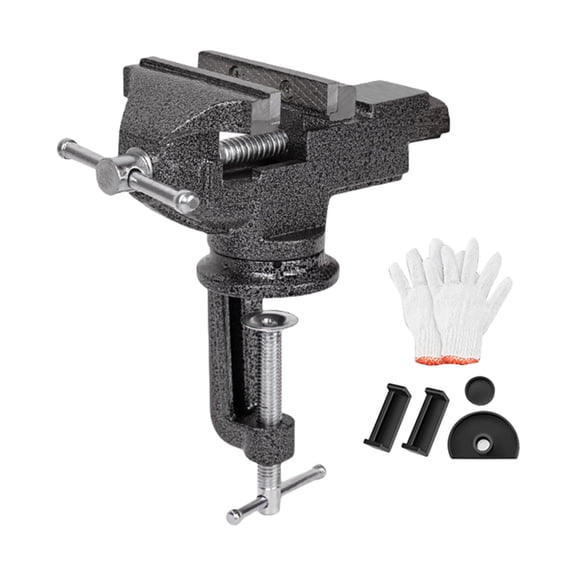 Multipurpose Mini Benches Double Purpose Table Clamp Vise With 360 Degrees Rotating Base for Woodworking Workbench