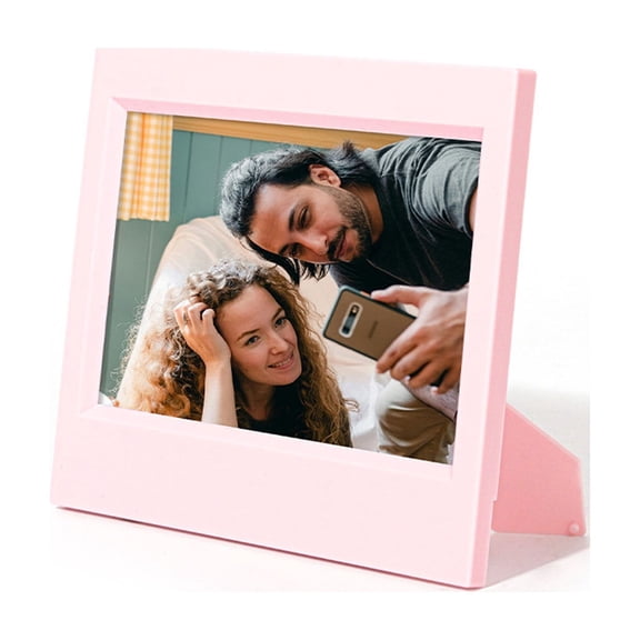 Multipurpose Miniature Picture Frame 5Inch Resin Photo Holder with Folding Stand For Desktop Shelf Display Decoration