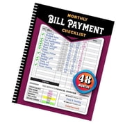 Multipurpose Monthly Bill Tracking Book for Family Budgeting with Sections for Utilities, Rent, and Credit Card Expenses