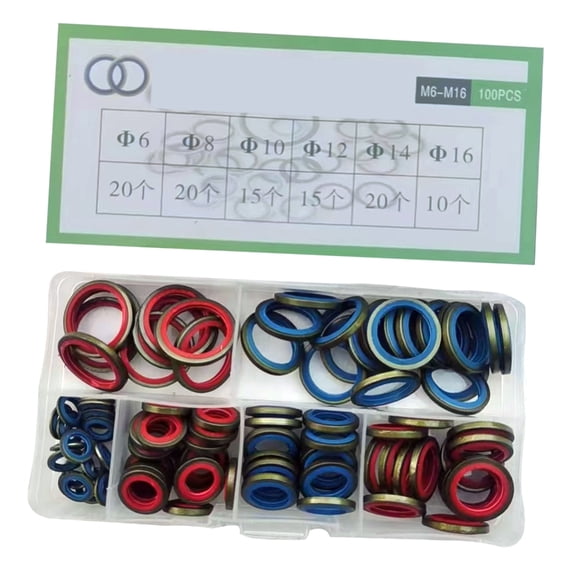 Multipurpose NBR O Rings Assortment With Organized Case for Mechanical Systems Plumbing and Equipment Maintenance