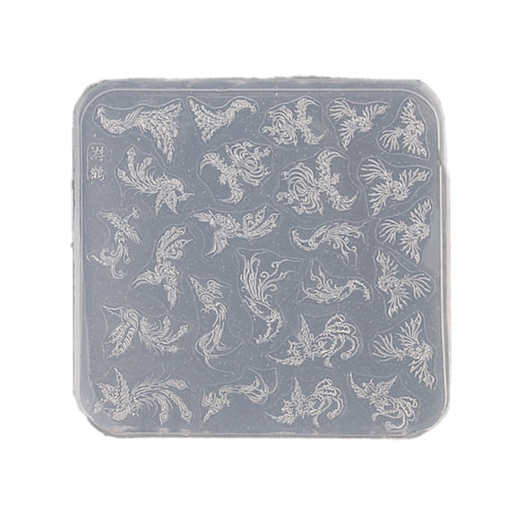 Multipurpose Nails Decoration Silicone Mold Featuring Rose, Butterfly, And More for Nails Art Enthusiasts Daily Use