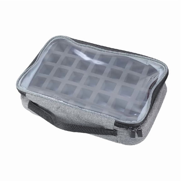 Multipurpose Nails Varnish Storage Bag Detachable Sponge Padding Transparent Cover Portable Cosmetic Organizers