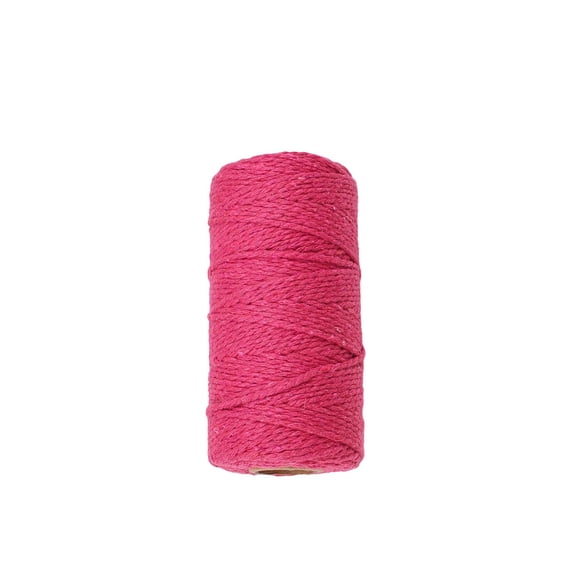 Multipurpose Natural Cotton Macrame Cord Colored Craft Twine String for Gift Wrapping Ornament Creation Gardening Binding Home Boho Decoration Projects