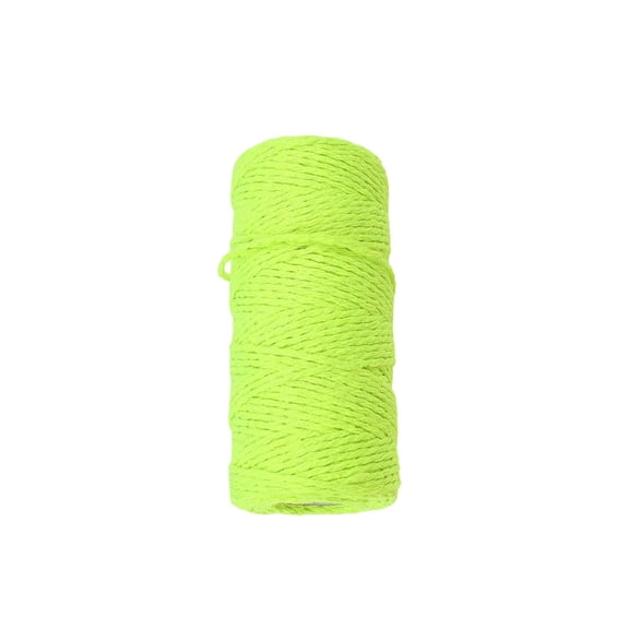 Multipurpose Natural Cotton Macrame Cord Colored Craft Twine String for Gift Wrapping Ornament Creation Gardening Binding Home Boho Decoration Projects