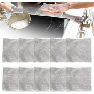 8pcs Multipurpose Wire Miracle Cleaning Cloths, For Wet And Dry
