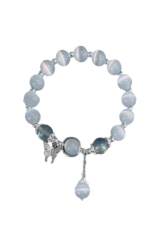 Multipurpose Opals Sea Blue Moonlights Crystals Bracelet Decoration for and Women Elegant Fashion Accessory