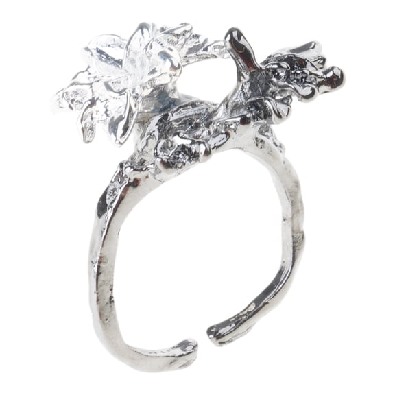 Multipurpose Open Adjustable Spinner Rings Portable Accessory for Stress Relief with Star Moon and Floral Designs