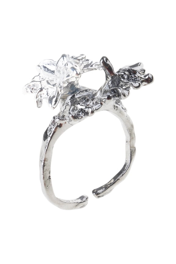 Multipurpose Open Adjustable Spinner Rings Portable Accessory for Stress Relief with Star Moon and Floral Designs