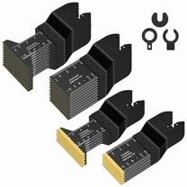 Multipurpose Oscillating Saw Blade Set, 30pcs Universal Titanium Multitool Blades for Wood Plastics Metal, Quick Release Multi Tool Kit, Black Portable Tool Accessories, Cutting, Heavy Duty