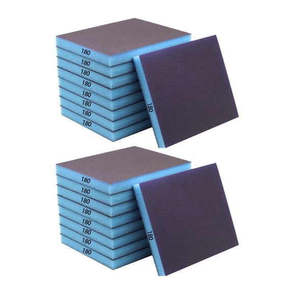 Multipurpose Pack Of 18 Soft Sanding Sponges For Wet And Dry Use Washable Pads Suitable For Plastic Metal Polishing
