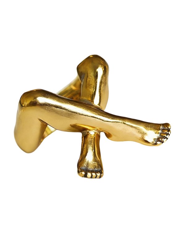 Multipurpose Party Accessories Leg Geometric Knuckles Rings Alloy Texture for Matching Fashion Outfits