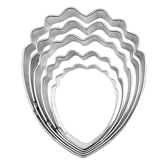 Multipurpose Peony/Roses Petals Molds for Home and Professional Use Stainless Steel Gumpaste Veiner Baking Tool