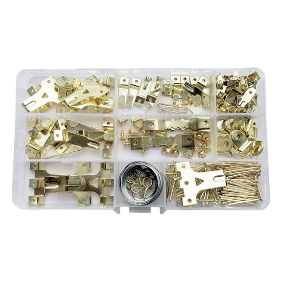 Multipurpose Picture Frame Hook Set with Nails for Hanging Wall Decorations