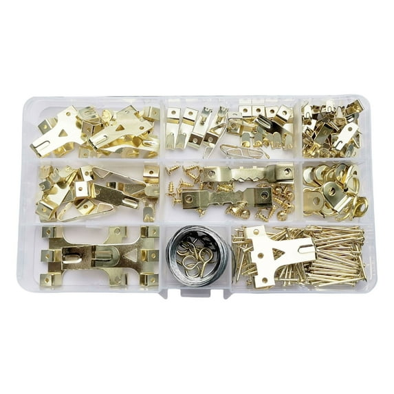 Multipurpose Picture Frame Hook Set with Nails for Hanging Wall Decorations