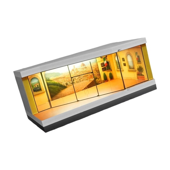 Multipurpose Plastic Box For 1:64 Scale Car Models Featuring Light
