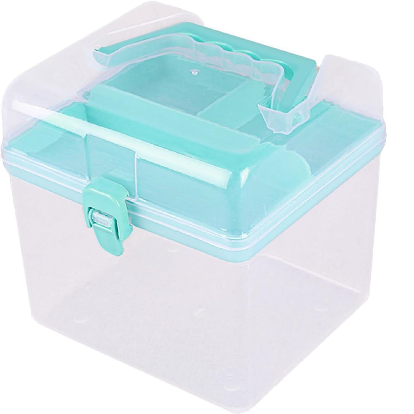 Multipurpose Plastic Craft Storage Containers with Removable Tray ...