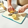 thumbnail image 1 of Multipurpose Plastic Cutting Board Set with Non-Slip Edge and Dishwasher Safe Surface,Large Food Grade Chopping Board for Vegetables,Meat,and Fruit,Essential for Home Kitchen(Blue), 1 of 7