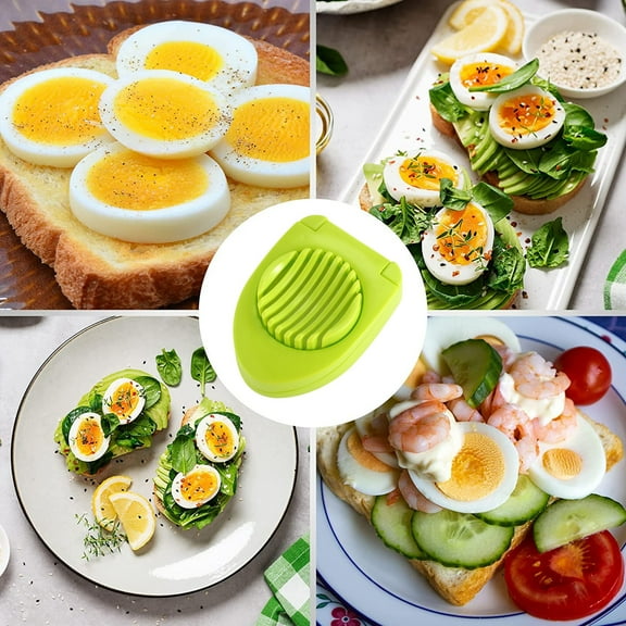 Multipurpose Plastic Egg Slicer, Egg Cutter, Kitchen Tool, Divided Egg Cutter,Plastic Multipurpose Egg Cutter Egg Slicer Kitchen Tools Split Chopping Egg Splitter,