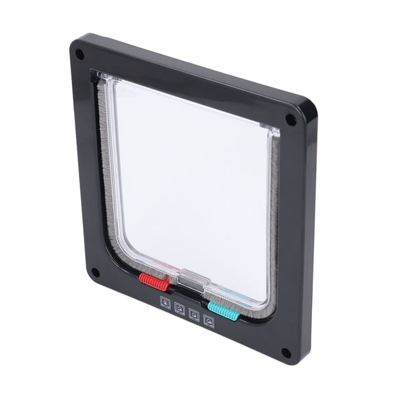 Multipurpose Plastic Pet Door for Dogs and Cats - 9.8x9.3 Inch Interior/Exterior Window Wall Mount Kit with Screws