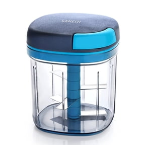 Multipurpose Plastic Vegetable Master Chopper with 5 Stainless Steel Blades Blades for Effortlessly Chopping Vegetables and Fruits for Your Kitchen, XL Large Jumbo Chopper (900 Ml)