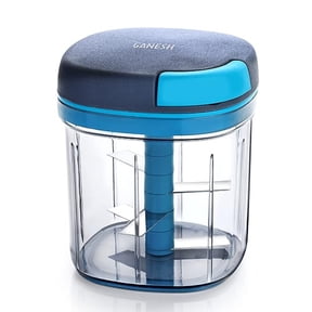 Multipurpose Plastic Vegetable Master Chopper with 5 Stainless Steel Blades Blades for Effortlessly Chopping Vegetables and Fruits for Your Kitchen, XL Large Jumbo Chopper (900 Ml)