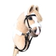 thumbnail image 1 of Multipurpose Plush Horse Head Costume Accessory on Hobby Horse Racing Toy Suitable for Family Fun, 1 of 8