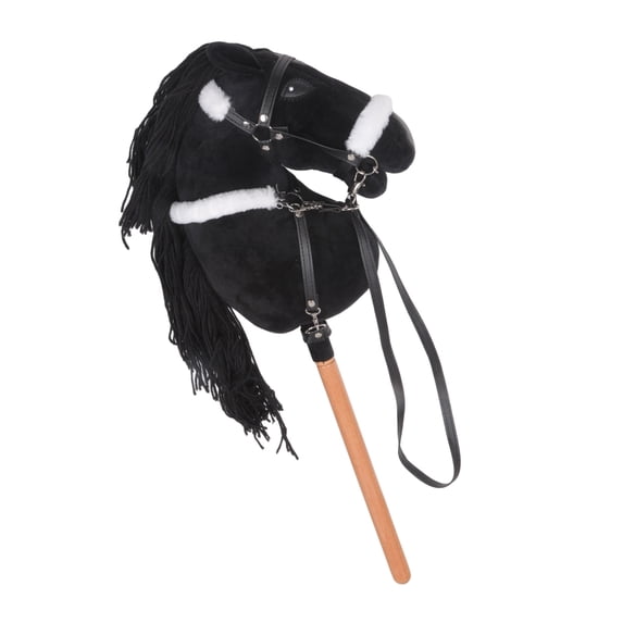 Multipurpose Plush Horse Head Costume Accessory on Hobby Horse Racing Toy Suitable for Family Fun