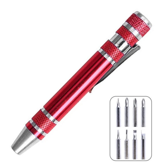 Multipurpose Pocket Screwdriver Tool Set 8 Head for Precisions Device Maintenance Electronics Repairing Tools