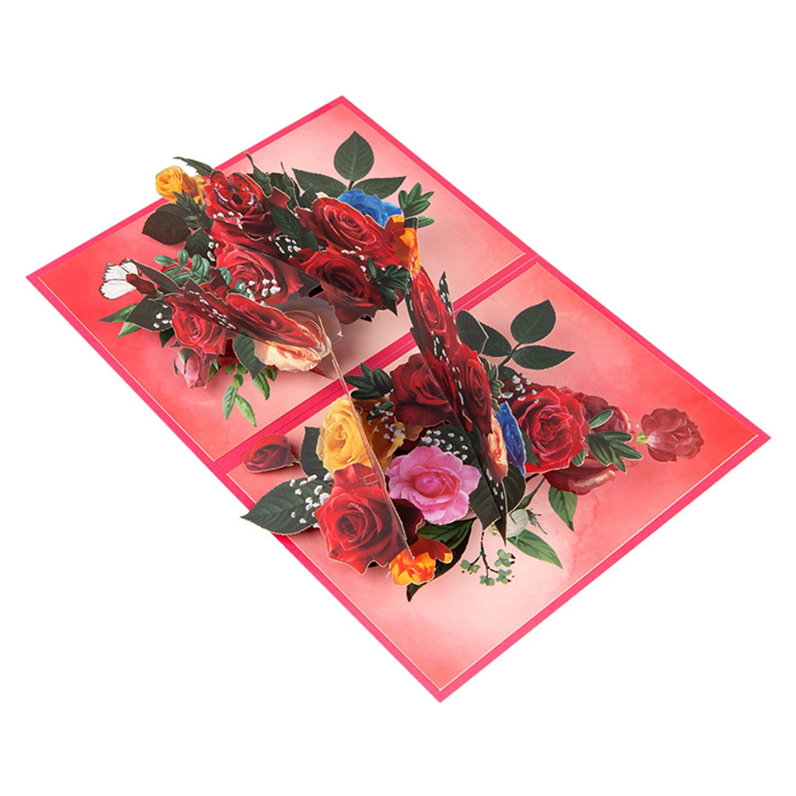 GROWTHMAGIC Pop Up Birthday Card - 3D Hummingbird King Portea Flower Greeting Card For Anniversary, Get Well, Thank You, Just Because, All Occasions, Gift For Wife Mom Grandma Daughter Sister Aunt
