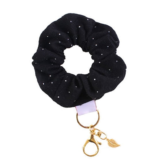 Multipurpose Print Scrunchie Keyring Comfortable Fits Hair Accessory for Stylish Outfits Convenience