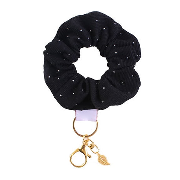 Multipurpose Print Scrunchie Keyring Comfortable Fits Hair Accessory for Stylish Outfits Convenience