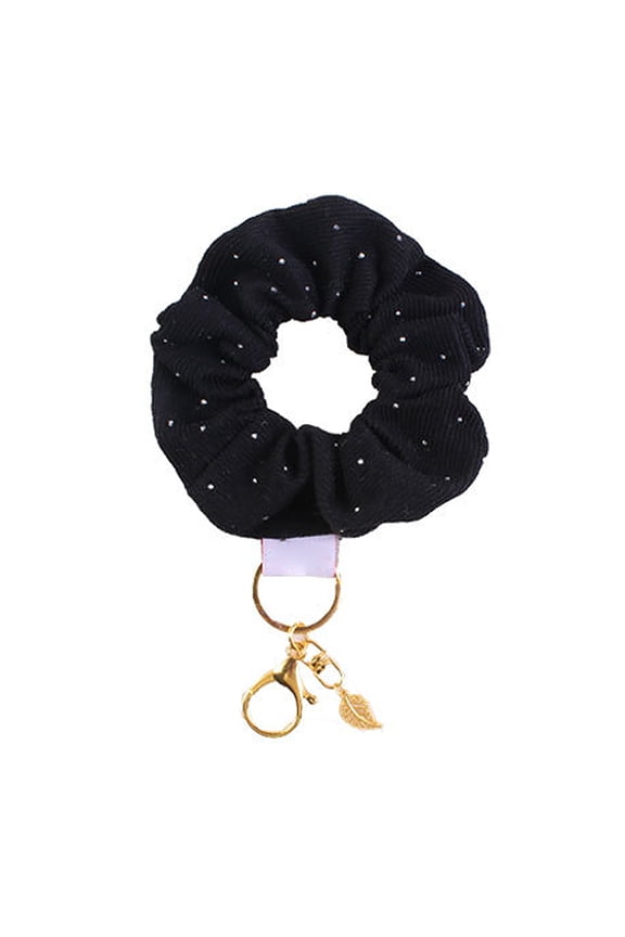Multipurpose Print Scrunchie Keyring Comfortable Fits Hair Accessory for Stylish Outfits Convenience