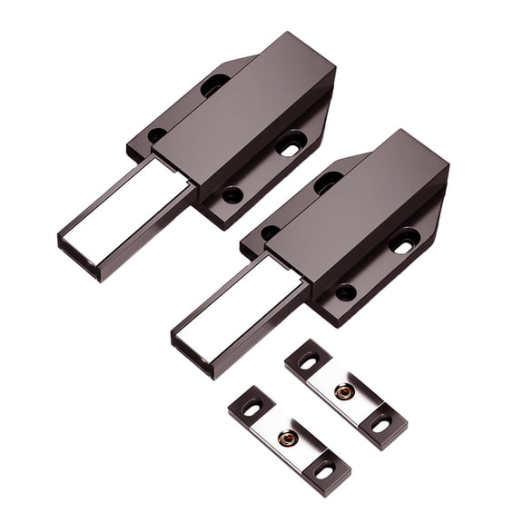 Multipurpose Push to Open Cabinet and Drawer Latches Set of 2 for Elegant and Tidying Household Daily Use