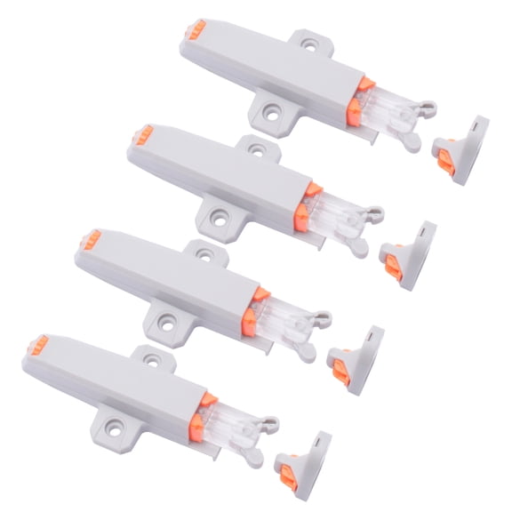 Multipurpose Push to Open Cabinet and Drawer Latches Set of 4 for Elegant and Tidying Household Daily Use
