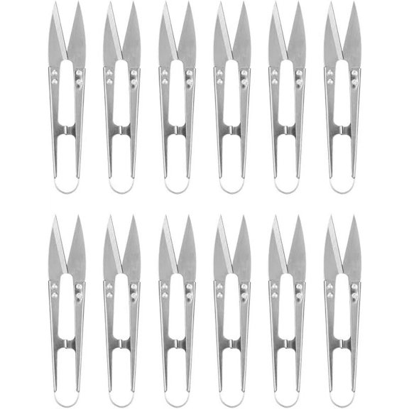 Multipurpose Quick-Clip Lightweight Thread Clippers For Crafting, High-Carbon Steel Blades Ensuring Precision Cut, Portable Design Ideal For Sewing, Embroidery And More (U-Shaped