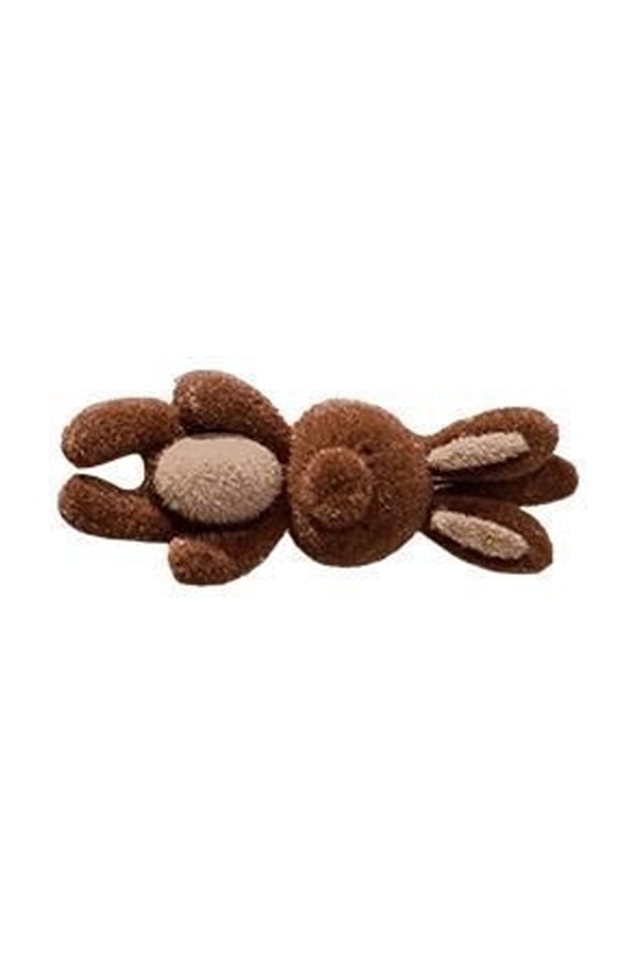 Multipurpose Rabbits Furry Hair Barrettes In Elegant Brown Offering Strong Hold Hair Clip For Various Occasion Styling
