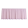 thumbnail image 1 of Multipurpose Rectangular Table Skirt, Teacher Desk Skirting Cover, Cabinet Hideaway Privacy Valance, 72×29 Inch Rod Pocket Decor Dust Curtain, Reusable Table Skirt for Workbench Office Decor, 1 of 7