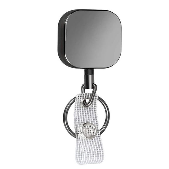 Multipurpose Retractable Carabiner Keychain Featuring Steel Cable For Easy Access To Outdoor Use Secure Attachment