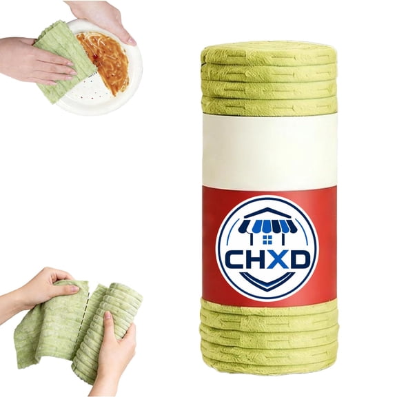 Multipurpose Reusable Tear-Off Cleaning Cloth Roll, Tearable Plush Cleaning Cloth Roll, 20 Pack Ribbed Microfiber Cleaning Cloth, for Home Kitchen Use
