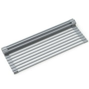 KRAUS Multipurpose Over-Sink Roll-Up Dish Drying Rack in Light Grey