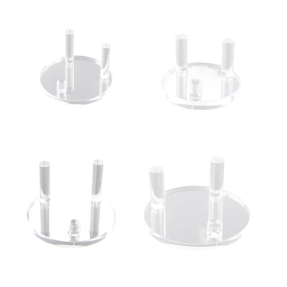 Multipurpose Round/Square Acrylic Easel Stand for Crystal Fossils Transparents Collectible Mineral Display Rack