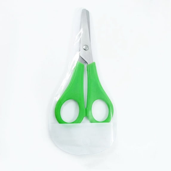 Multipurpose Scissors Set | Precision Stainless Steel Blades | Durable Plastic Handles | Safety Rounded Tip | Colorful Design | Office Home Use | Includes PVC Bag | 1 Piece