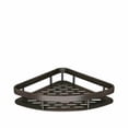 thumbnail image 1 of Multipurpose Self Adhesive Wall Mounted Shelf Black Shower Caddy Hanging Corner Shower Caddy Triangular Aluminum with Hollow Base Removable Corner Shelf for Bathroom Toilet Kitchen Storage, 1 of 6