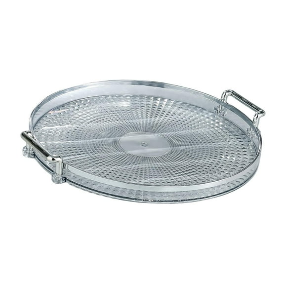 Multipurpose Serving Tray Cosmetic Perfume Display Vanity Tray Plate for Kitchen Clear