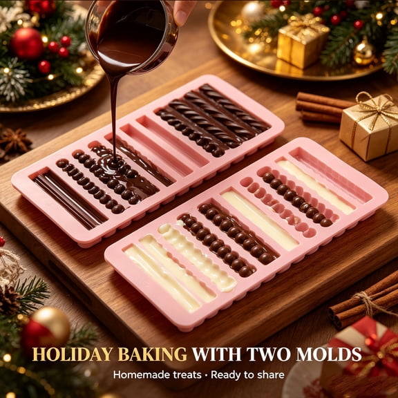 Multipurpose Silicone Baking Mold, 2pc, Kitchen mold for baking, chocolate, candy, cake, pastry, egg, dessert, meal prep and home cooking projects