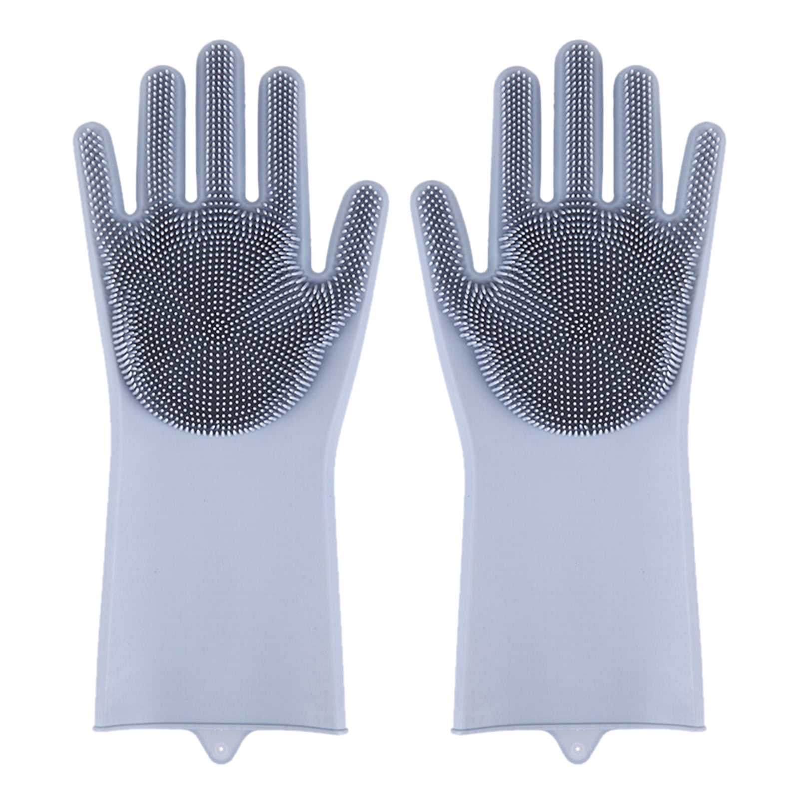 Multipurpose Silicone Dish Gloves Reusable Heat Resistant Scrubbing ...