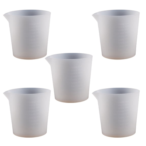 Multipurpose Silicone Measuring Cup Paint Pouring Cup for Epoxy Molds Silicon Mixing Cups for Resin Cup