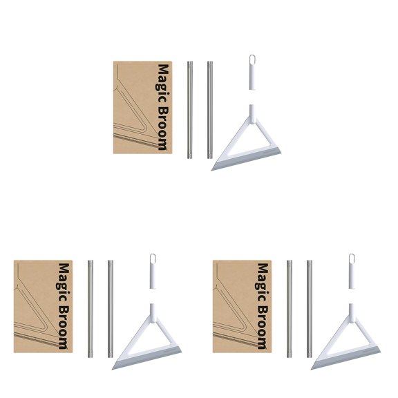 Multipurpose Silicone Squeegee Broom With Detachable Head For Pet Hair Floor Water And Glass Cleaning